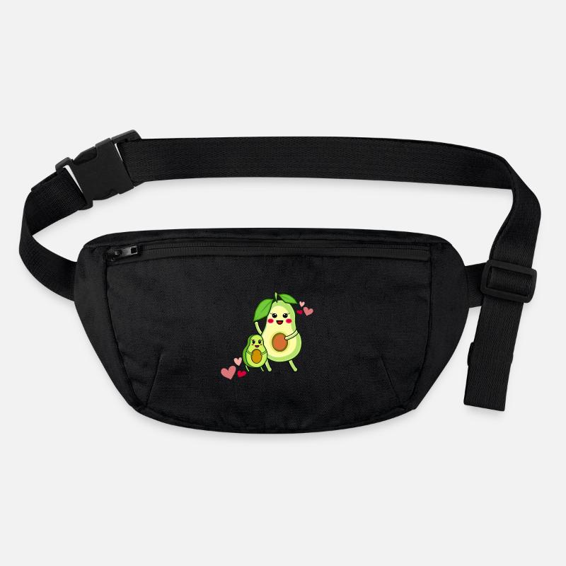 Avocado Familie Mamacado mit Kind Stanley/Stella recycelte Gürteltasche