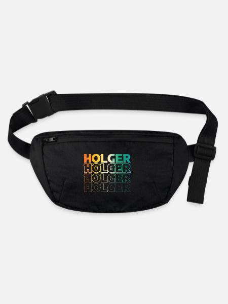 Holger - Sac banane recyclé Stanley/Stella - noir - Devant