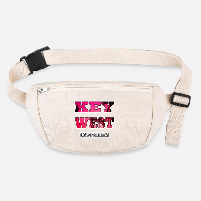 Key West Florida Palm Trees Holiday Souvenir Reminder Stanley/Stella recycled Hip Bag 