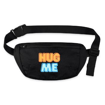 câlin-moi câlin pour moi affection drôle dire - Sac banane recyclé Stanley/Stella - noir - Devant