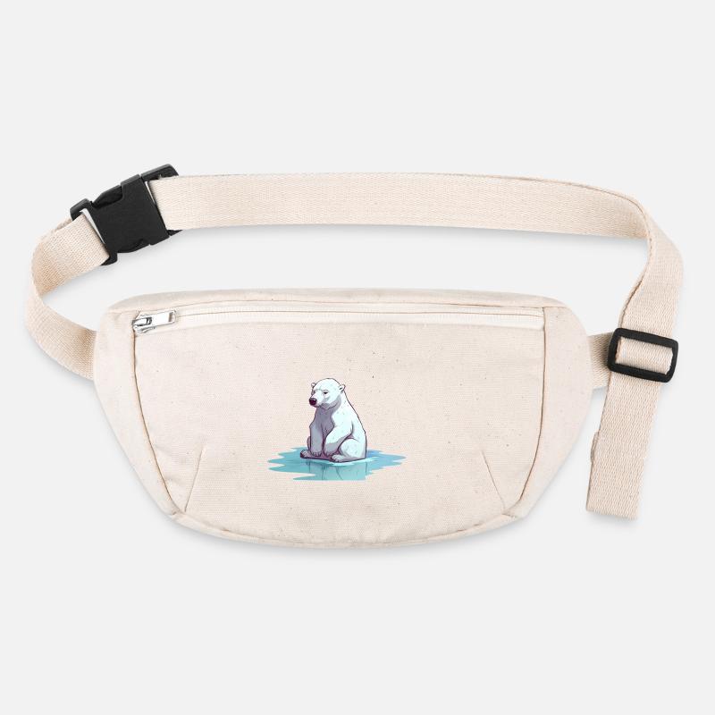 Polar bear without ice Climate change Stanley/Stella recycled Hip Bag 