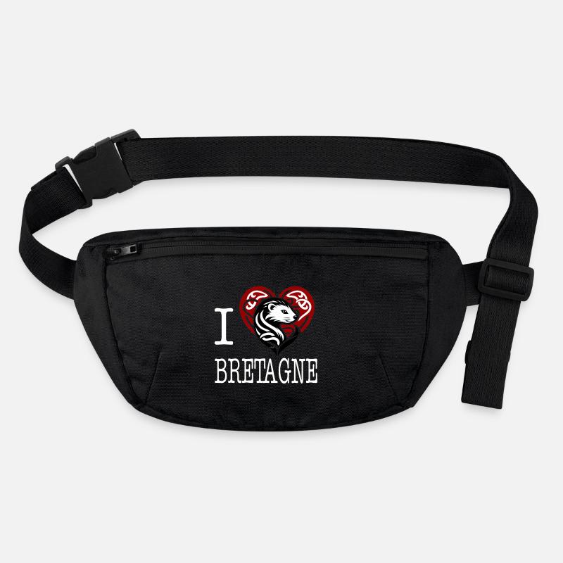 I Love Bretagne Hermine Maline Light Stanley/Stella recycled Hip Bag 