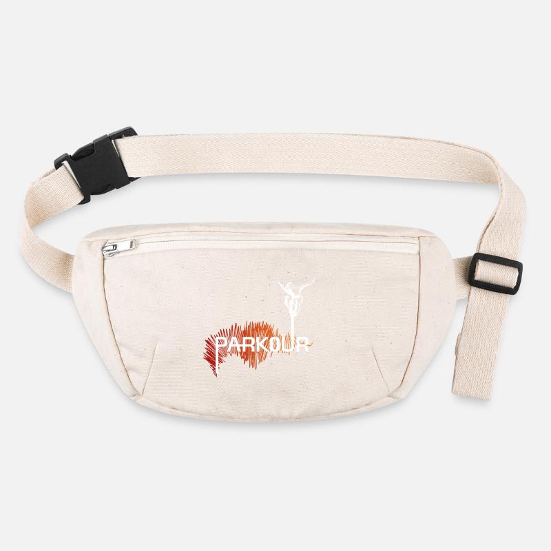 Parkour Ninja - color-white Stanley/Stella recycelte Gürteltasche