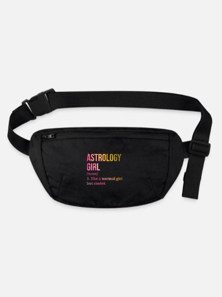 astrologie - Sac banane recyclé Stanley/Stella - noir - Devant
