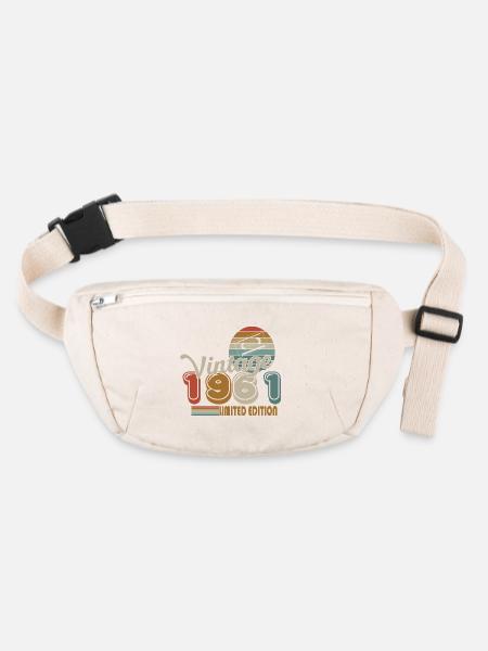 1961 - Stanley/Stella recycelte Gürteltasche - Naturweiß - Vorne