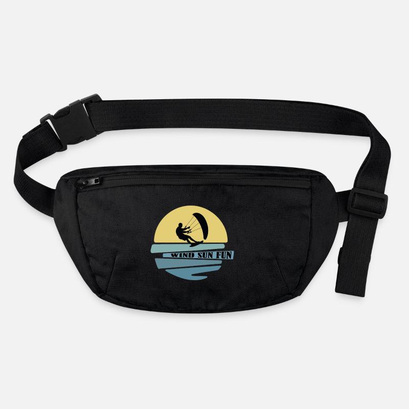 Wind Sun Fun Kitesurfer Stanley/Stella recycled Hip Bag 