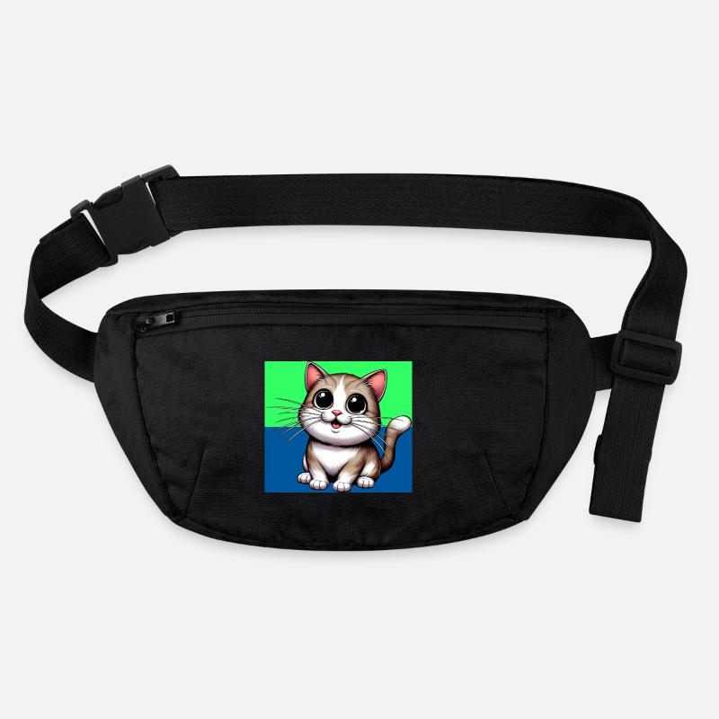 Katze Stanley/Stella recycelte Gürteltasche