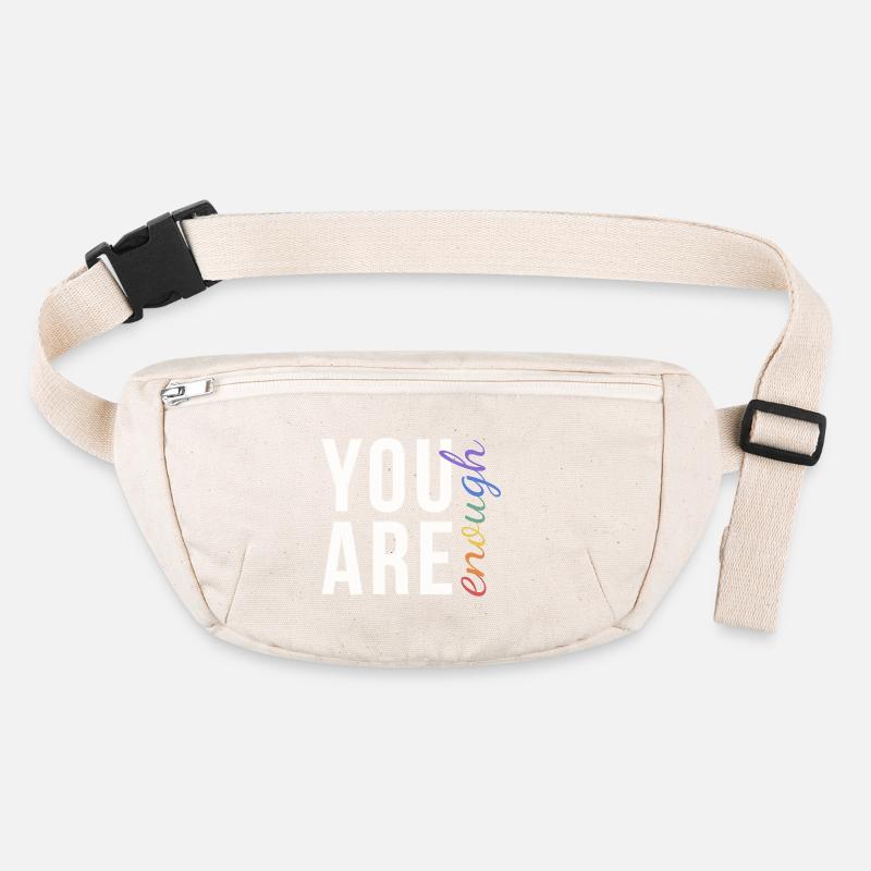 You Are Enough Typografie Regenbogen Pride Stanley/Stella recycelte Gürteltasche