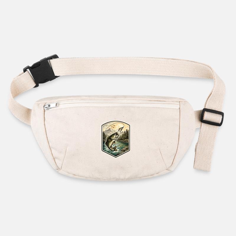 Fish jump at the mountain lake Stanley/Stella recycled Hip Bag 