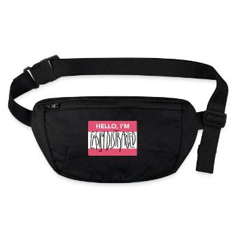 Easily Distracted - Stanley/Stella recycled Hip Bag  - black - Front