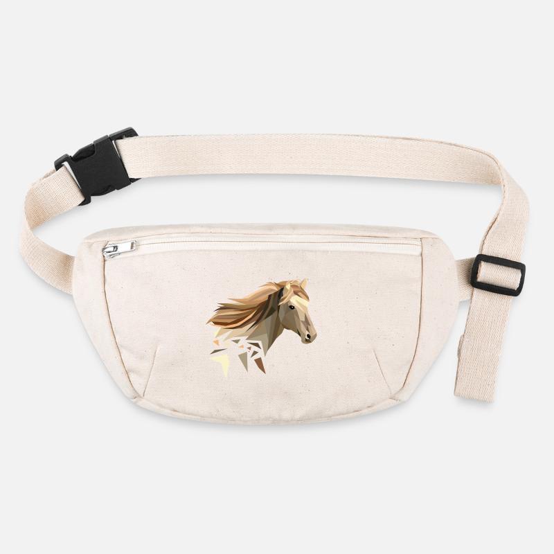 Pferd geometrisch low poly Stanley/Stella recycelte Gürteltasche