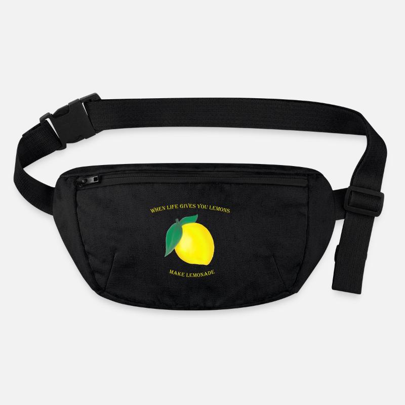 When Life Gives You Lemons Make Lemonade - Stanley/Stella recycled Hip Bag  - black