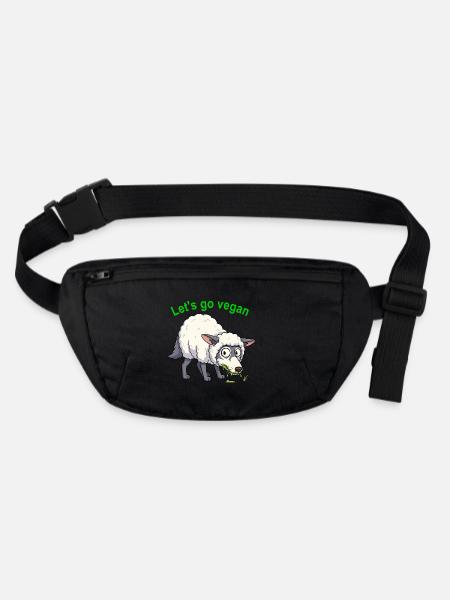 Wolf_in_schaapskleren - Sac banane recyclé Stanley/Stella - noir - Devant