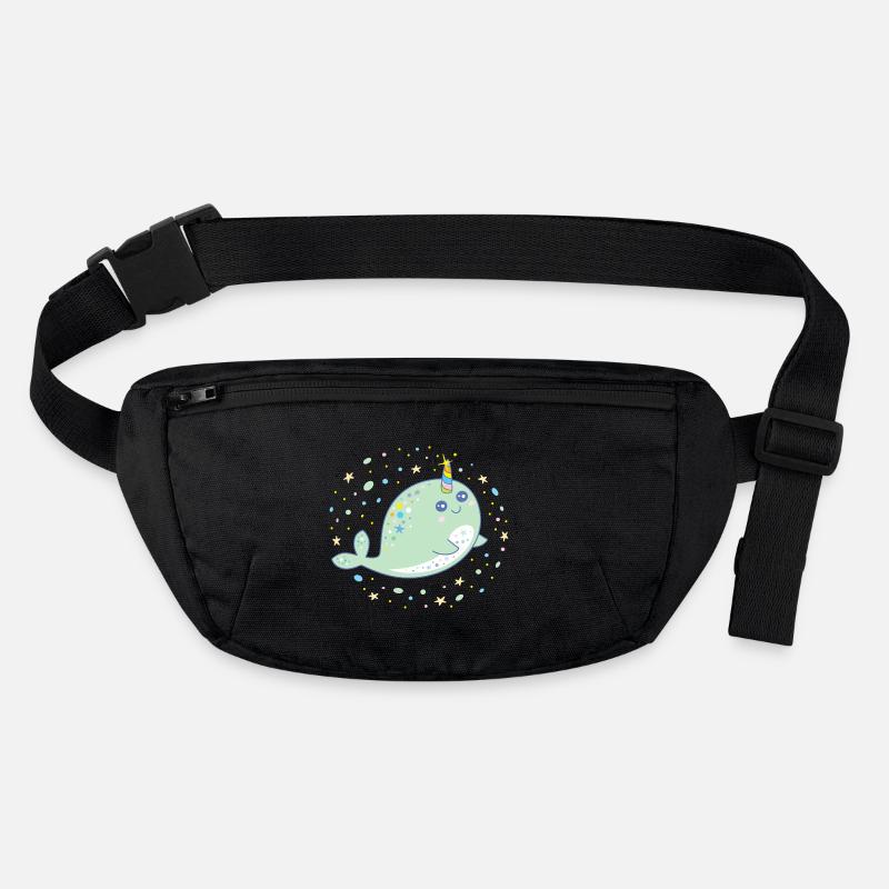 Couleurs pastel mignonnes de narval licorne Kawaii Sac banane recyclé Stanley/Stella