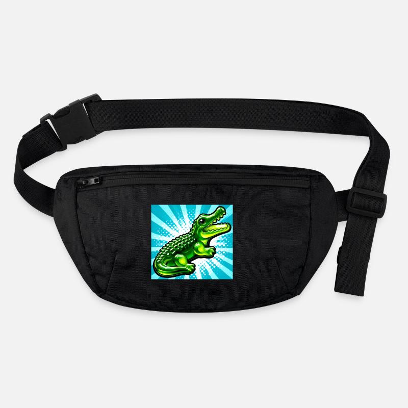 Krokodil Stanley/Stella recycelte Gürteltasche