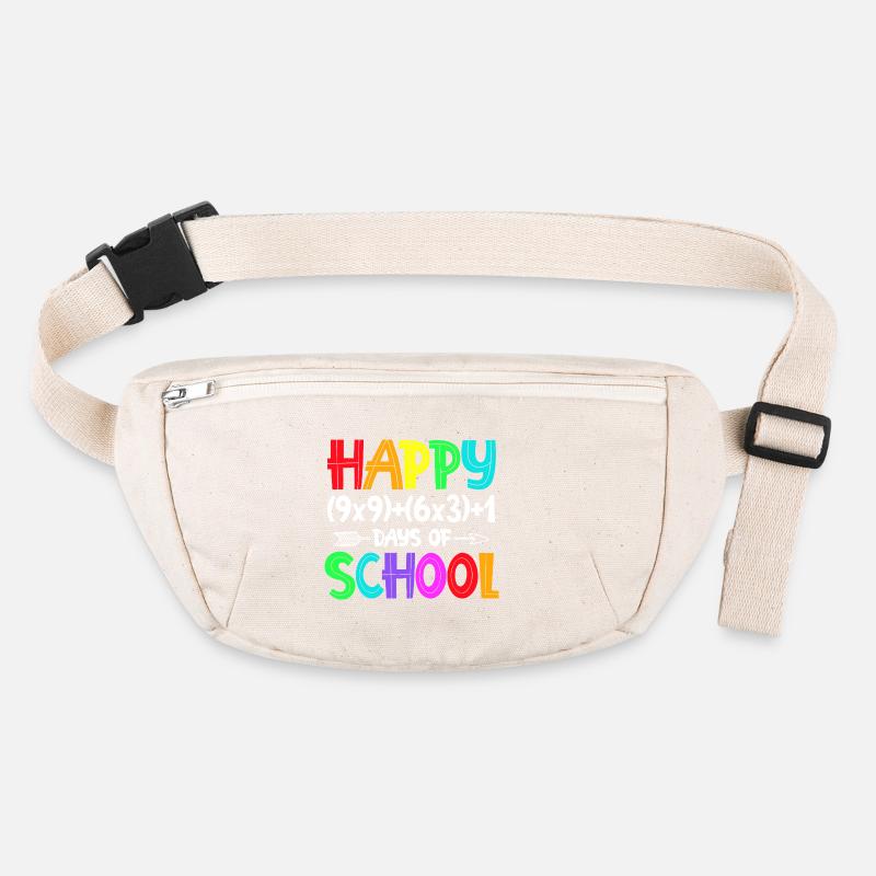 Regenbogenglücklicher Schulanfang Stanley/Stella recycelte Gürteltasche