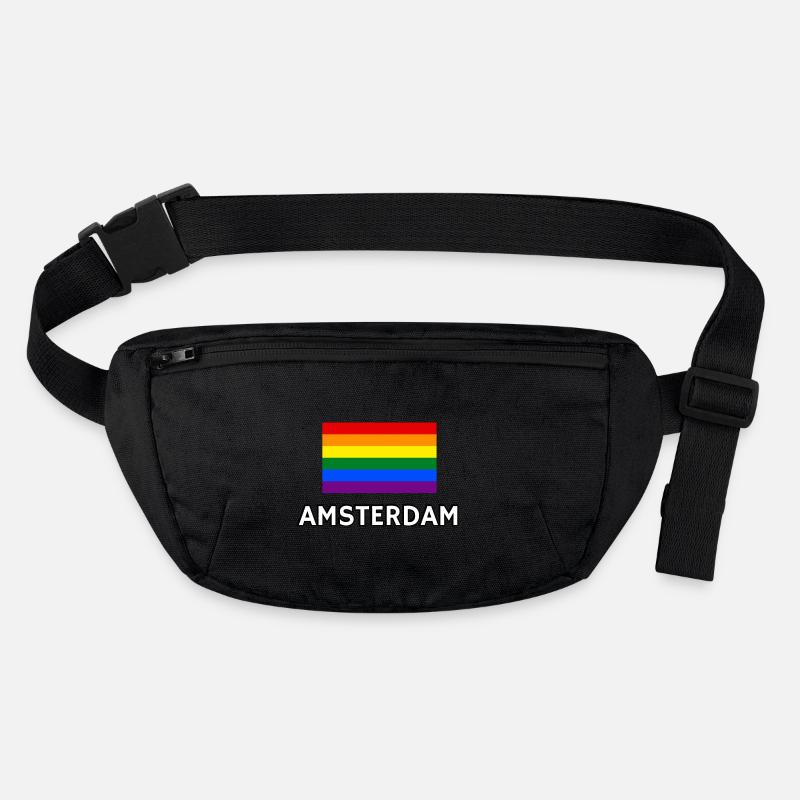 Drapeau de la fierté d’Amsterdam Sac banane recyclé Stanley/Stella