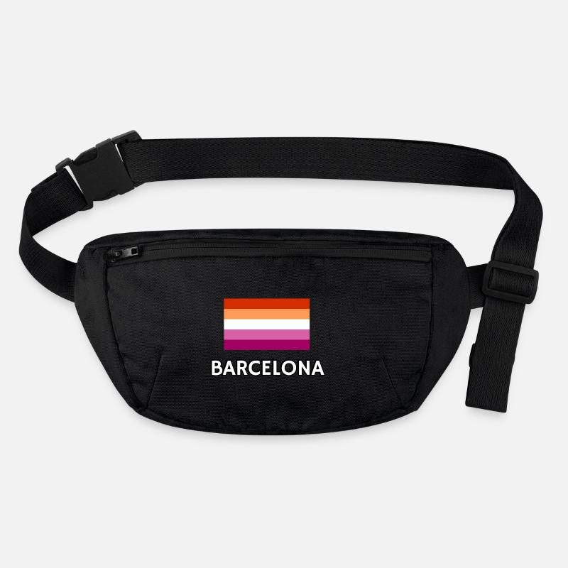Lesbian Pride Flagge Barcelona Stanley/Stella recycelte Gürteltasche