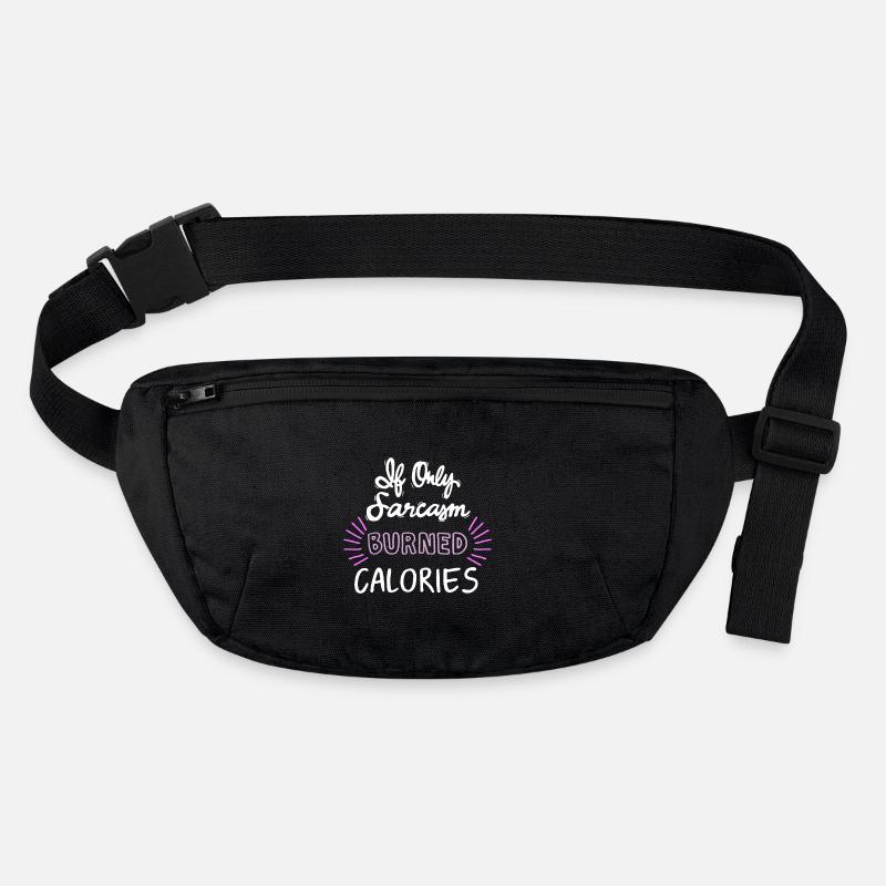 If Only Sarcasm Burned Calories_white-pink Stanley/Stella recycled Hip Bag 