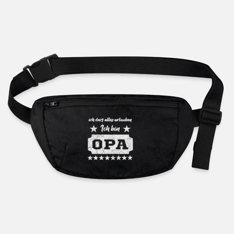 Spruch Opa Stanley/Stella recycelte Gürteltasche
