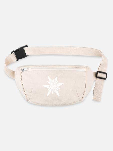 Edelweiss – Inspiring Mountain Flower - Stanley/Stella recycled Hip Bag  - natural - Front