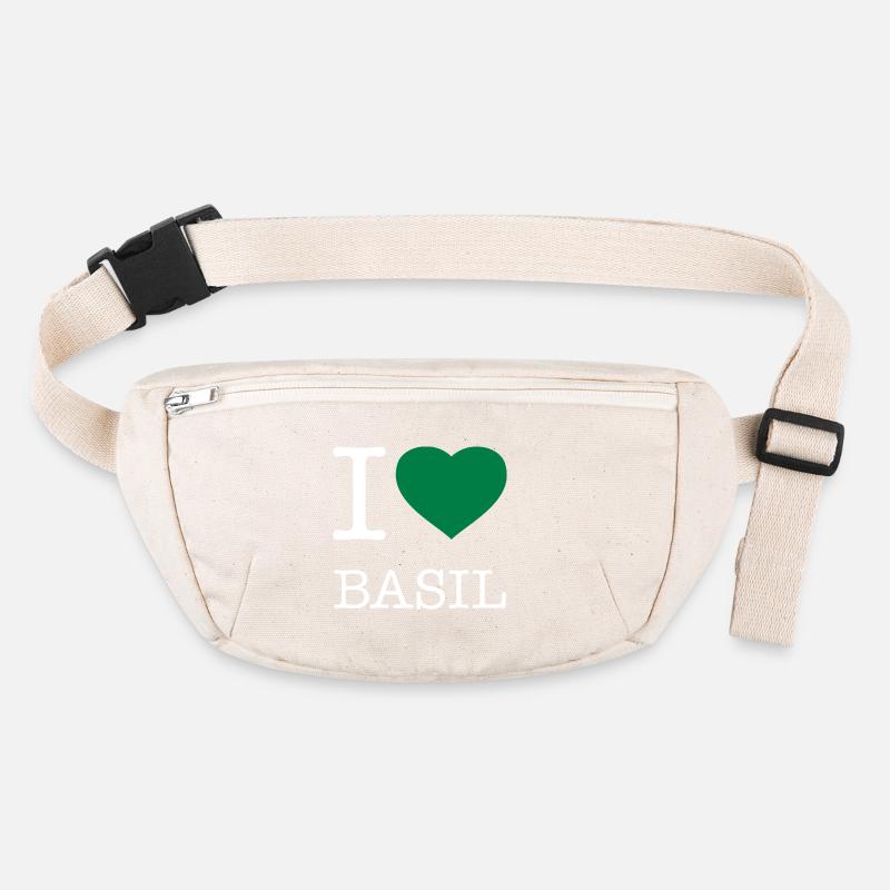 J’AIME LE BASILIC Basilikum Sac banane recyclé Stanley/Stella