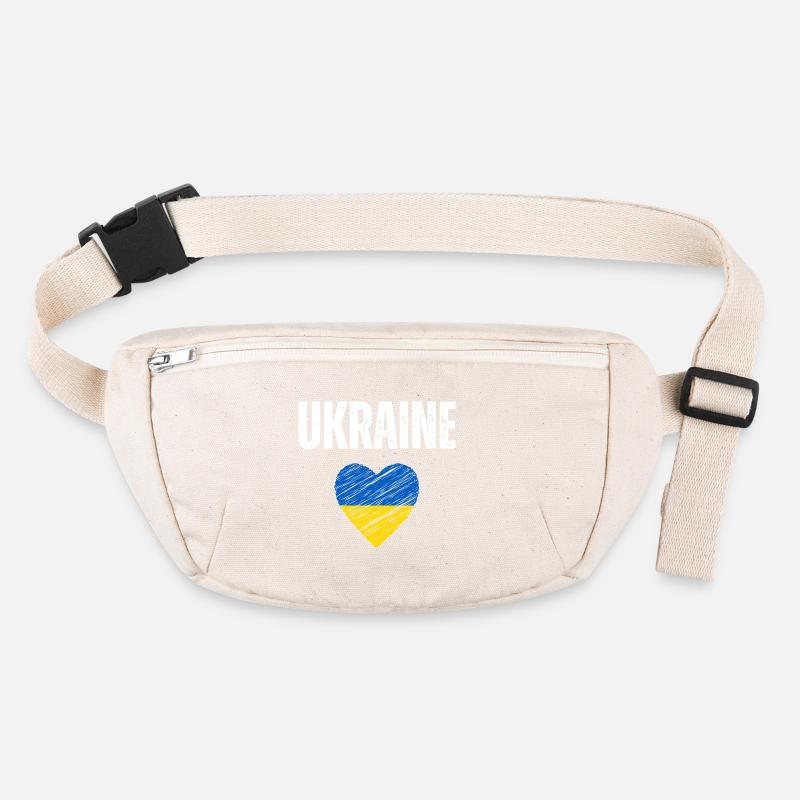 J’aime l’Ukraine, drapeau ukrainien Sac banane recyclé Stanley/Stella