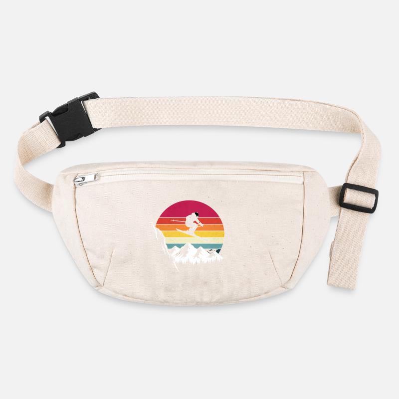 Retro Mountain Jumping Snowboard Vintage alpine skiing Stanley/Stella recycled Hip Bag 