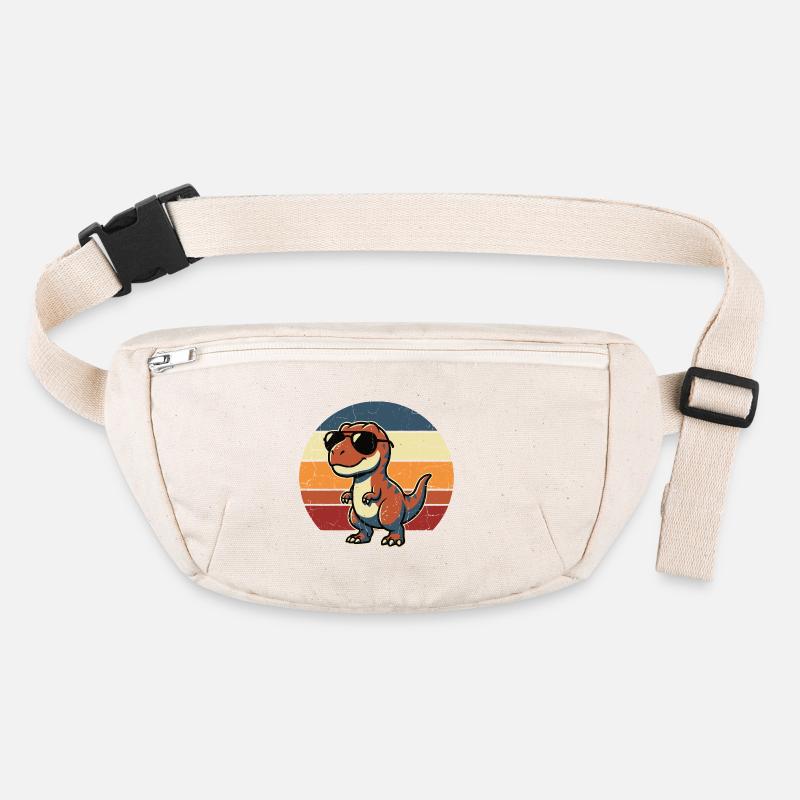 Design rétro de lunettes de soleil en forme de dinosaure Sac banane recyclé Stanley/Stella