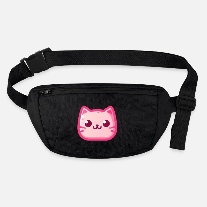 Cute Cat - Stanley/Stella recycelte Gürteltasche - Schwarz