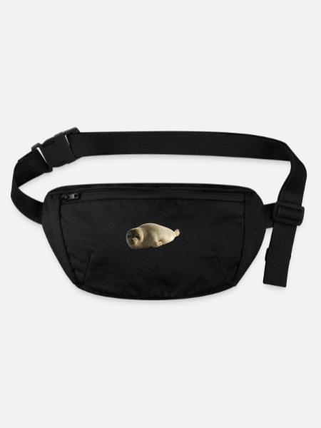 Puppy - Stanley/Stella recycled Hip Bag  - black - Front