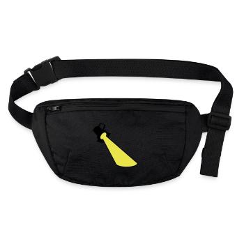 Scheinwerfer Spotlight - Stanley/Stella recycled Hip Bag  - black - Front