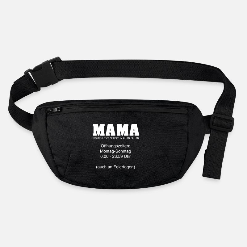 Mama Beruf 24/7 Service Tag und Nacht 1c Stanley/Stella recycelte Gürteltasche