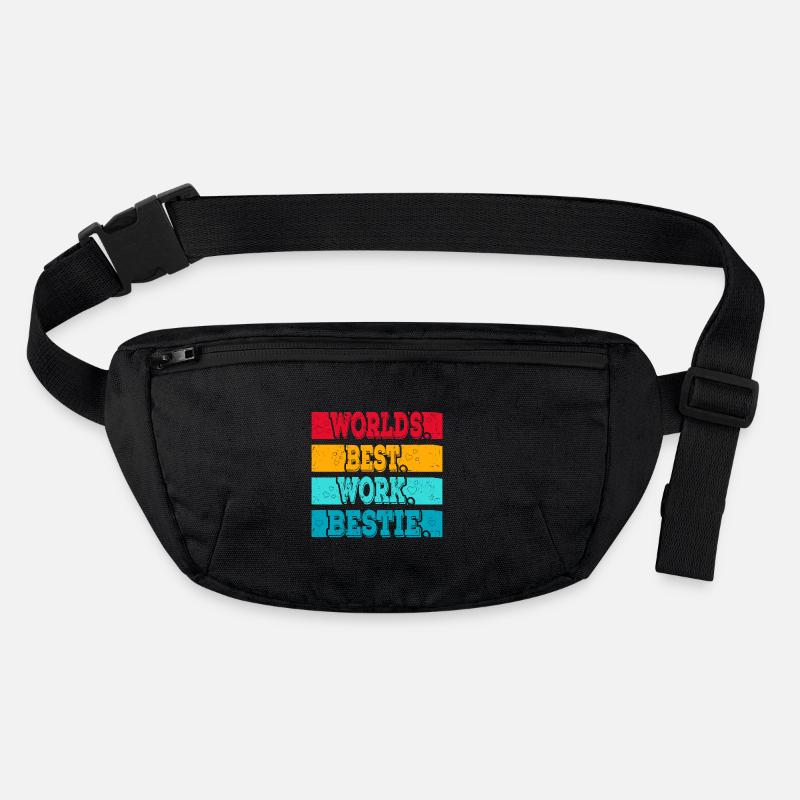 Worlds best Work Bestie Support Staff Stanley/Stella recycled Hip Bag 