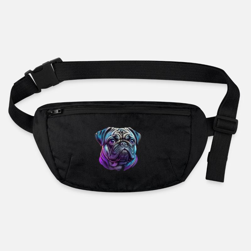 Tête de carlin Sac banane recyclé Stanley/Stella