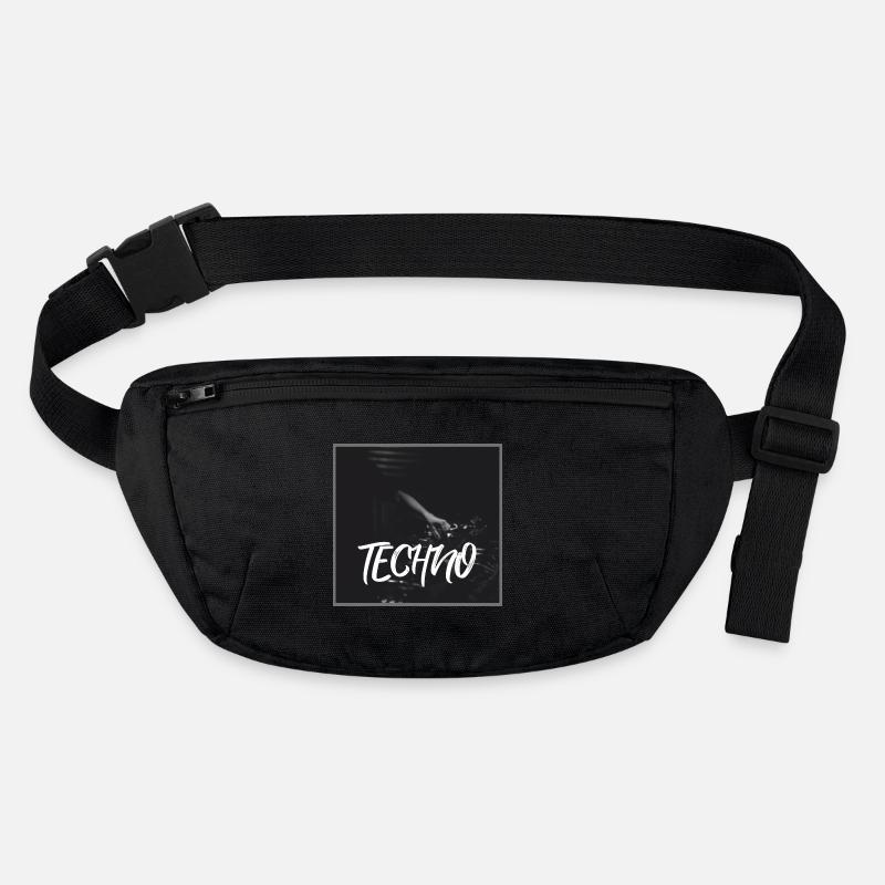 Energetic techno design with DJ motif Stanley/Stella recycled Hip Bag 