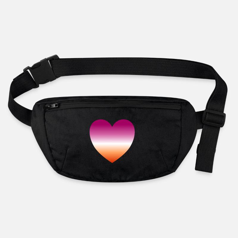 Lesbian heart Stanley/Stella recycled Hip Bag 