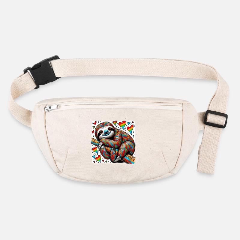 Paresseuse avec des cœurs Sac banane recyclé Stanley/Stella