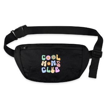Cool Moms Club - verspieltes Design - Stanley/Stella recycelte Gürteltasche - Schwarz - Vorne
