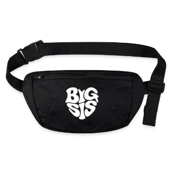 big sis - Stanley/Stella recycled Hip Bag  - black - Front