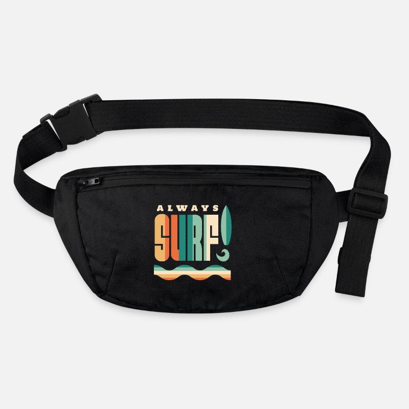 Always Surfing Retro Beach Zitat Stanley/Stella recycelte Gürteltasche