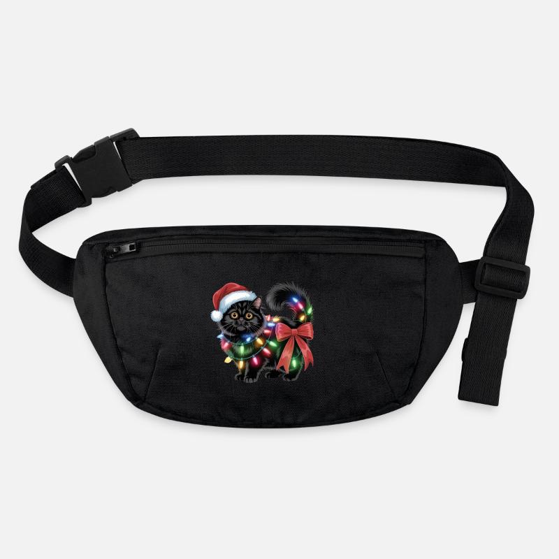 Weihnachten Katze  Stanley/Stella recycelte Gürteltasche