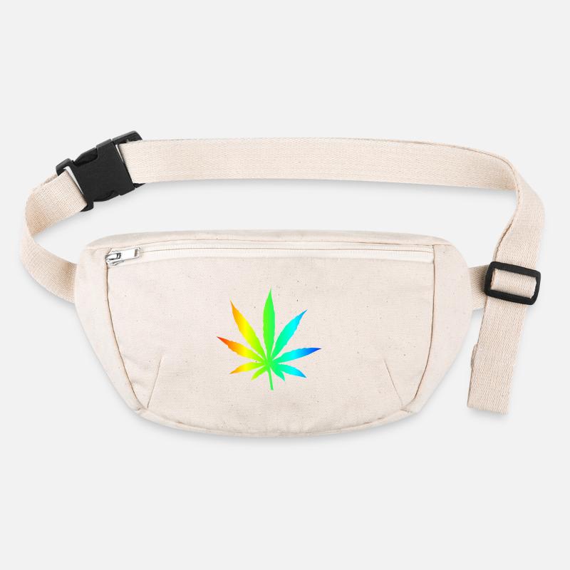 Marijuana Leaf Rainbow Stanley/Stella recycled Hip Bag 