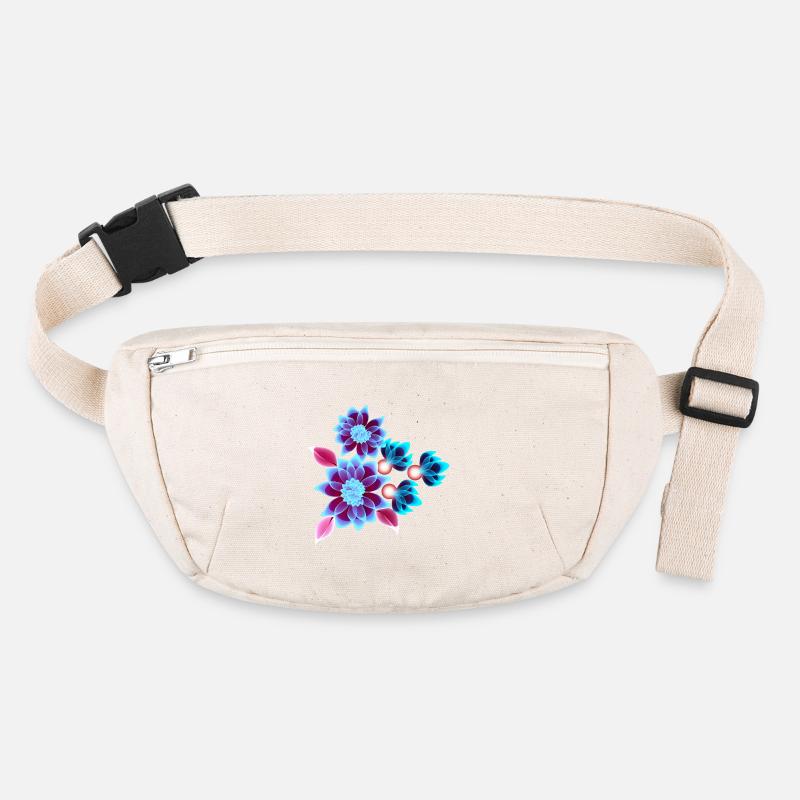 Hypnotic flowers - Fleurs néons Sac banane recyclé Stanley/Stella