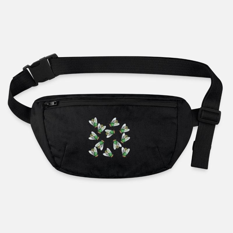 Flying pattern - Stanley/Stella recycled Hip Bag  - black