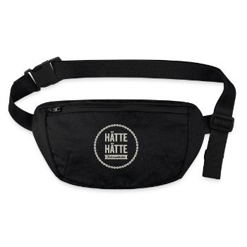 Hätte Hätte Fahrrad kette - Stanley/Stella recycelte Gürteltasche - Schwarz - Vorne