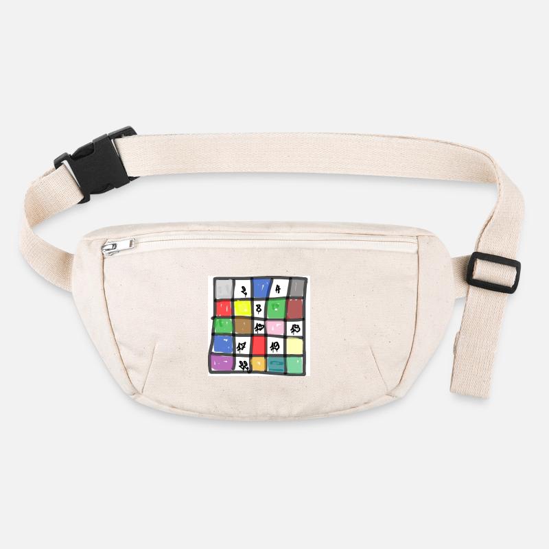 colorful square divided into squares, with numbers Stanley/Stella recycled Hip Bag 
