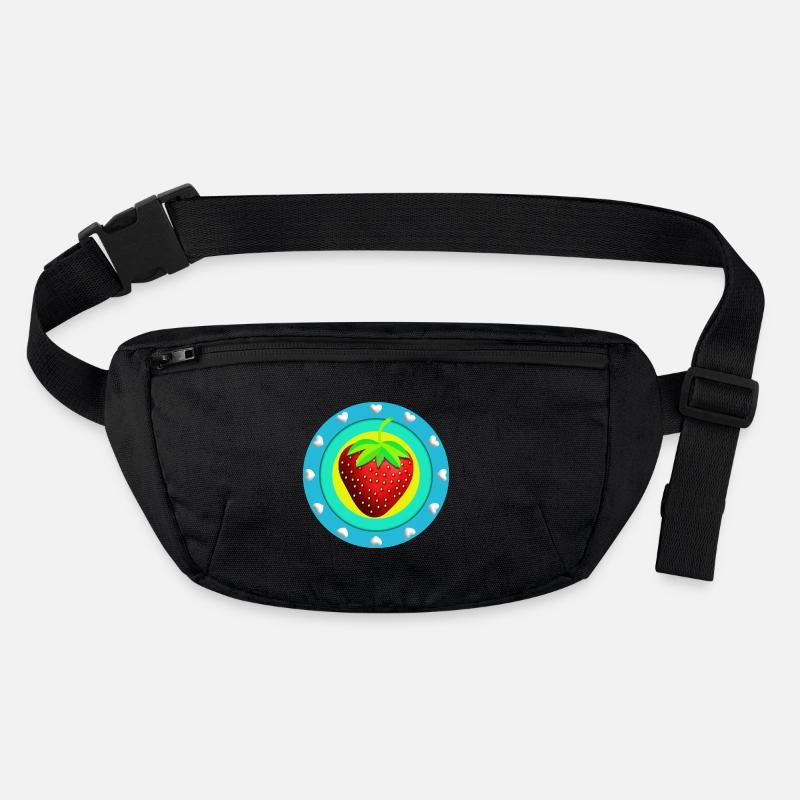Strawberry and hearts Stanley/Stella recycled Hip Bag 