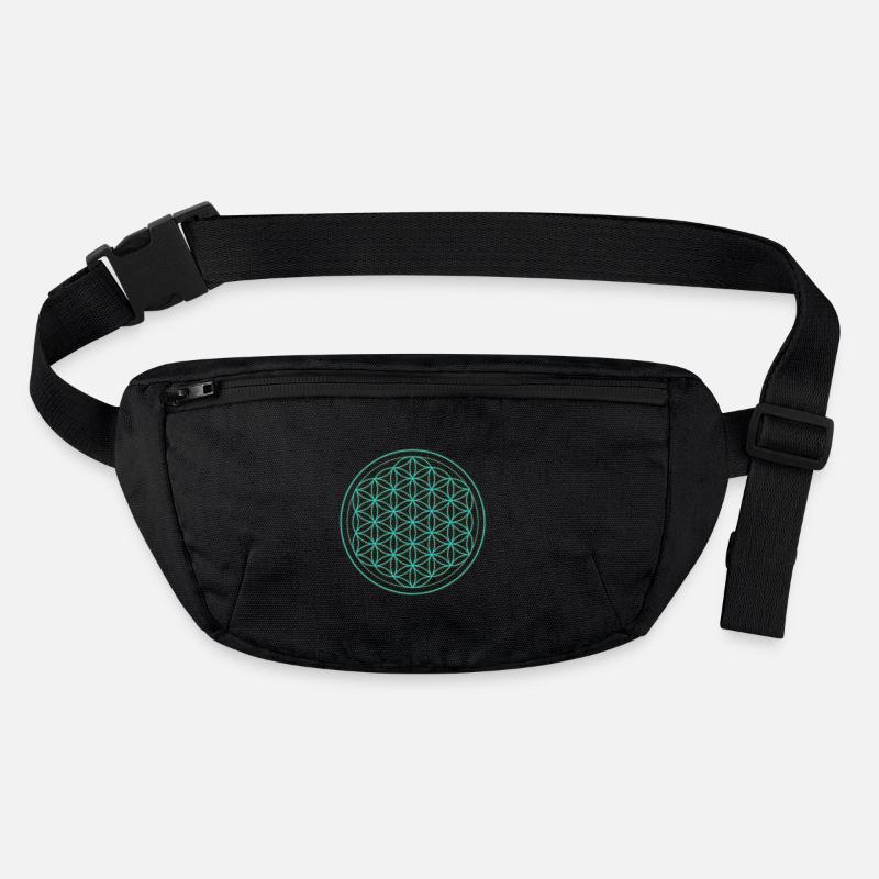 Blume des Lebens Neon Muster Stanley/Stella recycelte Gürteltasche