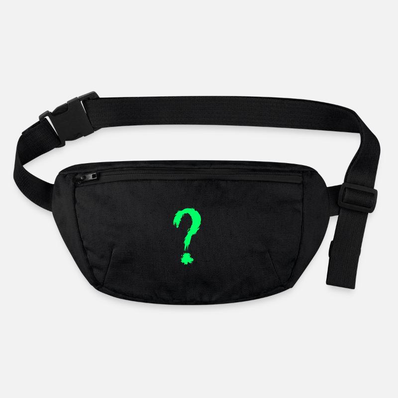 Question mark green Stanley/Stella recycled Hip Bag 